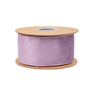 2 1/2" Reversible Classic Velvet Wired Ribbon | Lavender/Lavender | 10 Yard Roll
