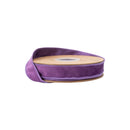 1" Reversible Classic Velvet Wired Ribbon | Purple/Purple | 10 Yard Roll