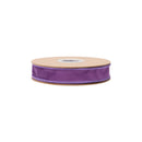 1" Reversible Classic Velvet Wired Ribbon | Purple/Purple | 10 Yard Roll