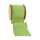 4" Reversible Classic Velvet Wired Ribbon | Lime/Lime | 10 Yard Roll