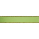 1" Reversible Classic Velvet Wired Ribbon | Lime/Shimmer Lime | 10 Yard Roll