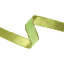 1" Reversible Classic Velvet Wired Ribbon | Lime/Shimmer Lime | 10 Yard Roll