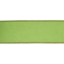 4" Reversible Classic Velvet Wired Ribbon | Lime/Lime | 10 Yard Roll
