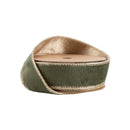 1" Reversible Classic Velvet Wired Ribbon | Moss/Gold | 10 Yard Roll
