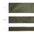 2 1/2" Reversible Classic Velvet Wired Ribbon | Moss/Gold | 10 Yard Roll