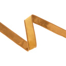 1" Reversible Classic Velvet Wired Ribbon | Gold/Gold | 10 Yard Roll