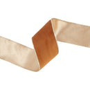 2 1/2" Reversible Classic Velvet Wired Ribbon | Rust/Gold | 10 Yard Roll
