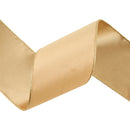 4" Reversible Classic Velvet Wired Ribbon | Tan/Gold | 10 Yard Roll