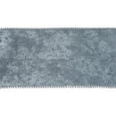 4" Reversible Frosted Velvet Wired Ribbon | Blue/Blue | 10 Yard Roll