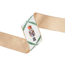 2 1/2" Wired Reversible Velvet | Nutcracker with Northfolk Pine on White | 10 Yard Roll