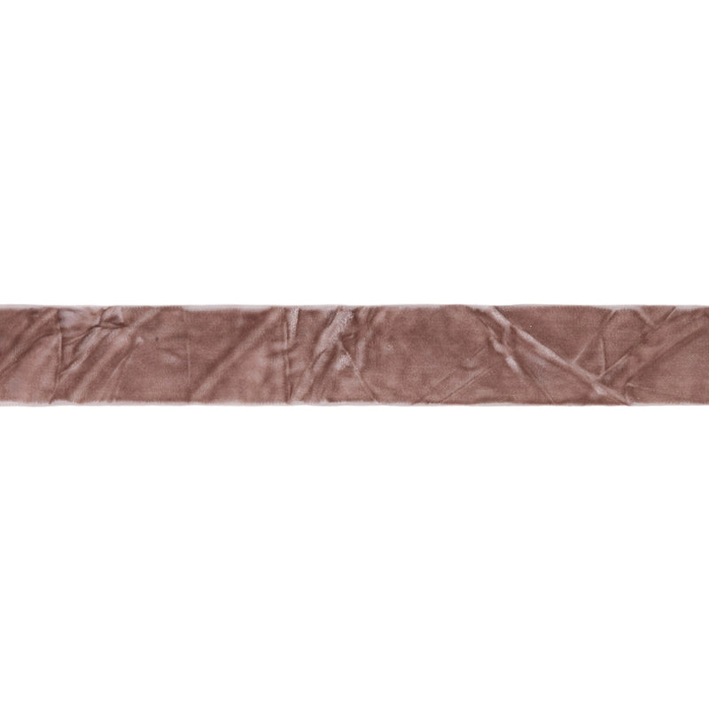 1" Crushed Velvet | Champagne | 10 Yard Roll