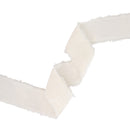 1 1/2" Frayed Velvet | Antique White | 5 Yard Roll