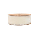1 1/2" Frayed Velvet | Antique White | 5 Yard Roll