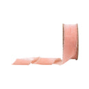 1 1/2" Frayed Velvet | Pink | 5 Yard Roll