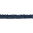 1 1/2" Frayed Velvet | Smoke Blue | 5 Yard Roll