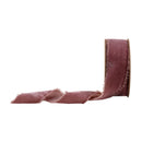 1 1/2" Frayed Velvet | Lavender | 5 Yard Roll