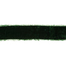 1 1/2" Frayed Edge Velvet Ribbon | Spruce | 5 Yard Roll