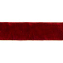 4" Wired Premium Velvet Ribbon | Red w/ Gold Metallic Backing | 10 Yard Roll