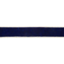 1 1/2" Wired Premium Velvet Ribbon | Royal Blue w/ Gold Dupioni-fused Backing | 10 Yard Roll