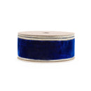 1 1/2" Wired Premium Velvet Ribbon | Royal Blue w/ Gold Dupioni-fused Backing | 10 Yard Roll