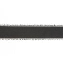 1 1/2" Frayed Edge Chiffon Ribbon | Black | 10 Yard Roll