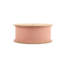 1 1/2" Frayed Edge Chiffon Ribbon | Blush | 10 Yard Roll
