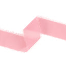 1 1/2" Frayed Edge Chiffon Ribbon | Rose | 10 Yard Roll