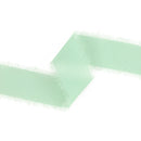 1 1/2" Frayed Edge Chiffon Ribbon | Light Green | 10 Yard Roll