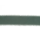 1 1/2" Frayed Edge Chiffon Ribbon | Dark Green | 10 Yard Roll