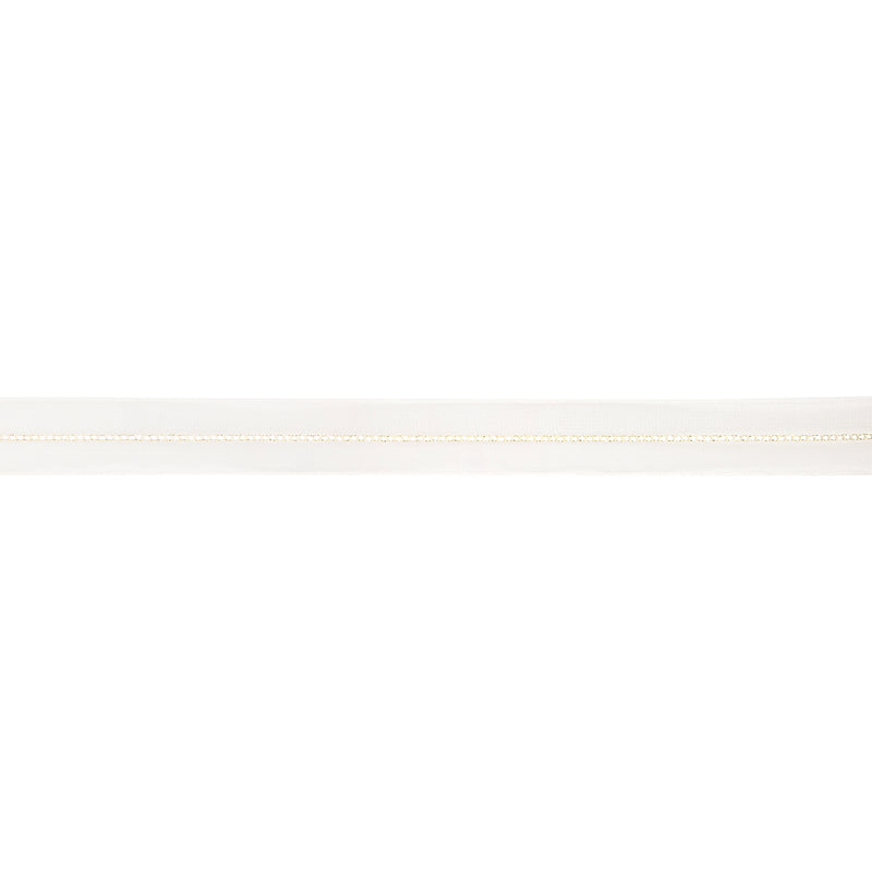 7/8" Sheer Wedding Ribbon | Ivory | 20 Yard Roll