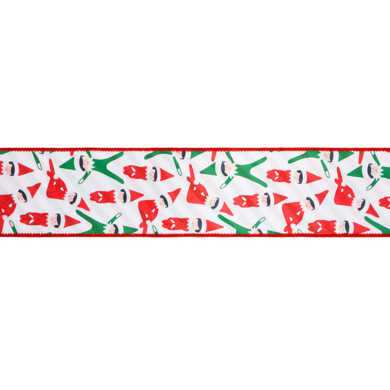 2 1/2" Wired Reversible Dupioni | Playful Elf | 10 Yard Roll