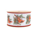 2 1/2" Wired Dupioni | Cardinal with Green Backing | 10 Yard Spool