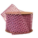 2 1/2" Wired Ribbon | "Netting" Pink | 10 Yard Roll