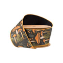 2 1/2" Wired Dupioni | Mushrooms with Blue Backing | 10 Yard Spool