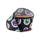 2 1/2" Wired Ribbon | Halloween Ghost Eyes | 10 Yard Spool
