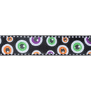 2 1/2" Wired Ribbon | Halloween Ghost Eyes | 10 Yard Spool