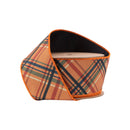 2 1/2" Wired Dupioni | Fall Color Bias Plaid with Black Backing | 10 Yard Roll