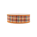 1 1/2" Wired Dupioni | Fall Plaid with Black Backing | 10 Yard Spool
