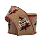 2 1/2" Wired Ribbon | "Merry Christmas" Natural/Multi | 10 Yard Roll
