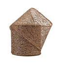 3" Mesh Wired Ribbon | Rose Gold | 10 Yard Roll