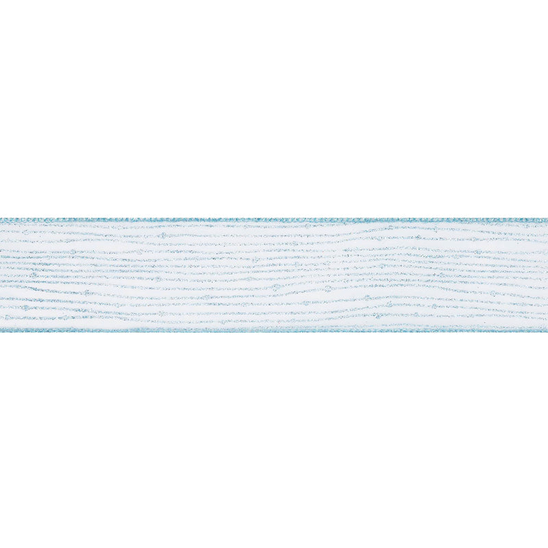 2 1/2" Wired Ribbon | Baby Blue Giltter | 10 Yard Roll