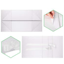 8" x 8" x 4" Collapsable Gift Box w/ Satin Ribbon & Magnetic Square Flap Lid | White