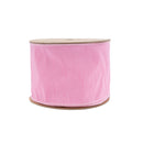 4" Wired Dupioni Ribbon | Pink | 10 Yard Roll