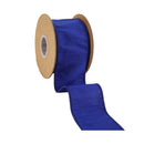 2 1/2" Wired Dupioni Ribbon | Royal | 10 Yard Roll