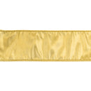 2 1/2" Wired Metallic Dupioni Ribbon | Bright Gold | 10 Yard Roll