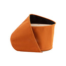 4" Wired Double-fused Dupioni Ribbon | Orange/Black | 10 Yard Roll