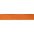 1 1/2" Wired Double-fused Dupioni Ribbon | Orange/Black | 10 Yard Roll