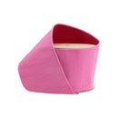 4" Wired Double-fused Dupioni Ribbon | Red/Hot Pink | 10 Yard Roll