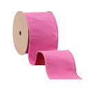 4" Wired Double-fused Dupioni Ribbon | Red/Hot Pink | 10 Yard Roll