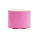4" Wired Double-fused Dupioni Ribbon | Red/Hot Pink | 10 Yard Roll